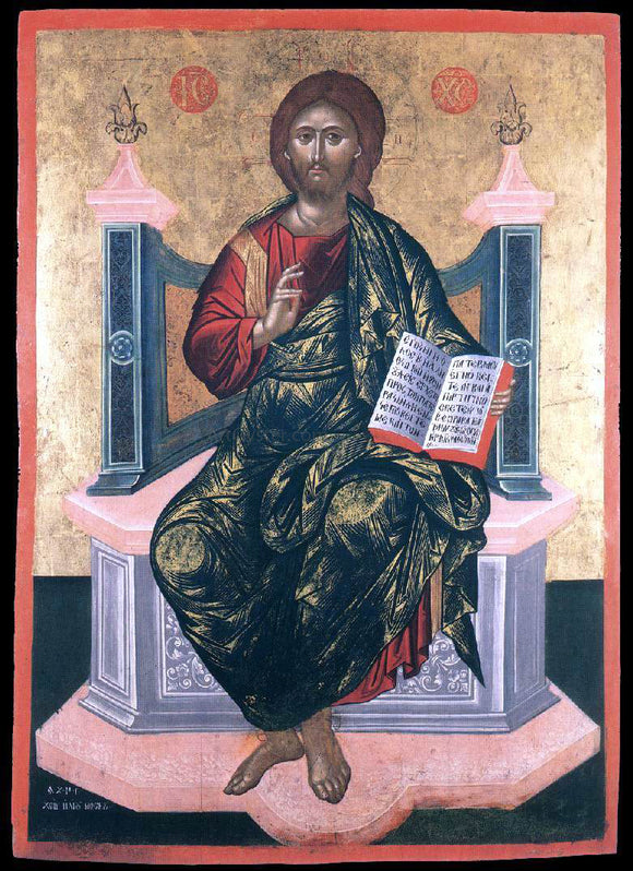  Elias Moskos Christ Pantocrator - Canvas Art Print