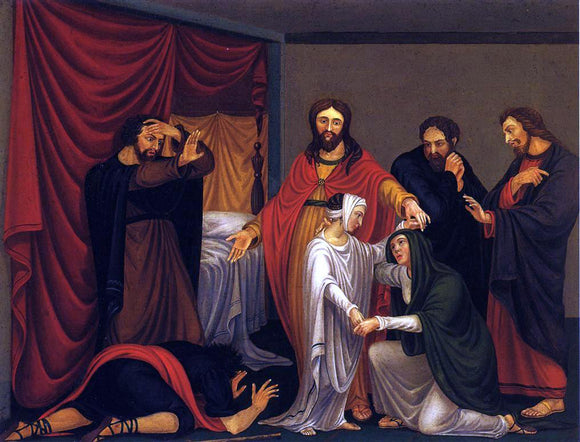  William Sidney Mount Christ Raising the Daughter of Jairus - Canvas Art Print