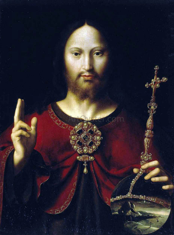 Jeronimo De Bobadilla  Christ the Saviour - Canvas Art Print