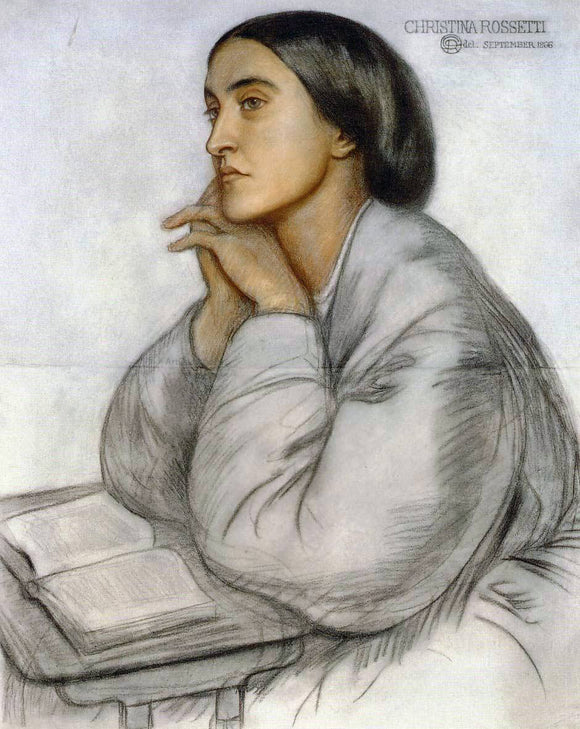  Dante Gabriel Rossetti Christina Rossetti - Canvas Art Print