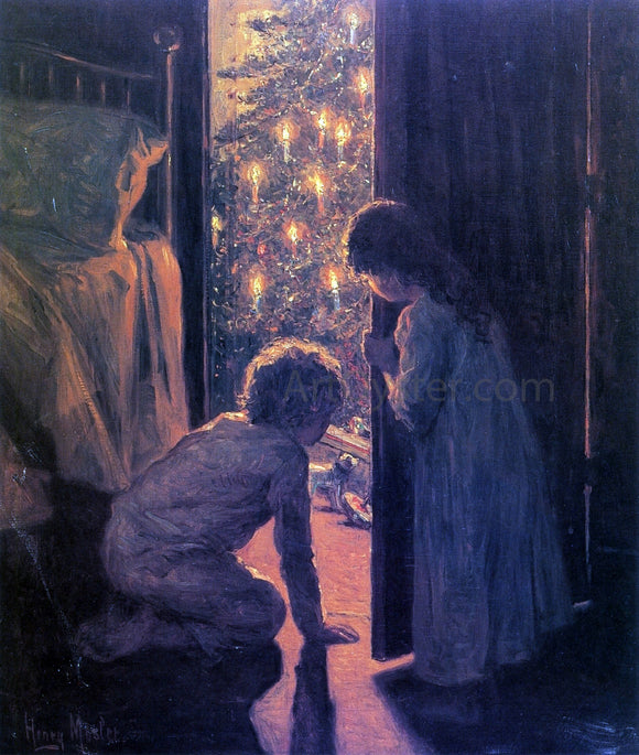  Henry Mosler Christmas Morning - Canvas Art Print