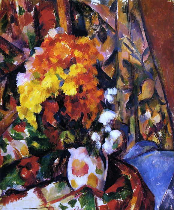  Paul Cezanne Chrysanthemums - Canvas Art Print