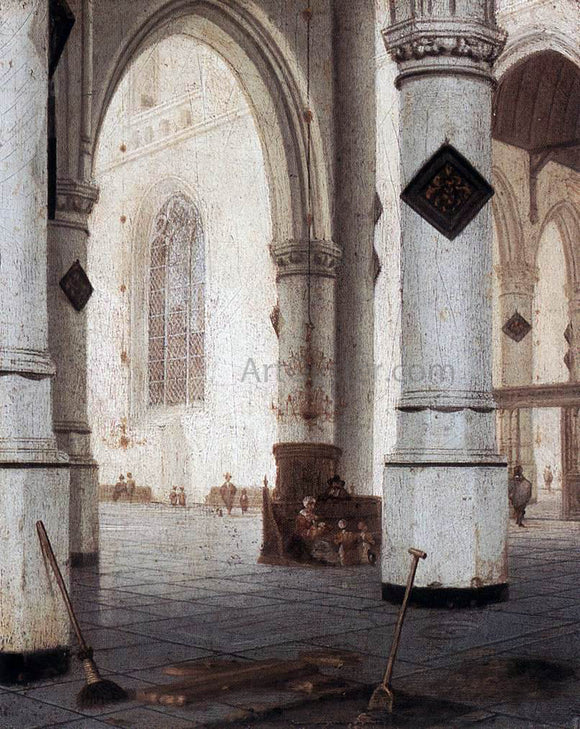  Hendrick Cornelisz Van Vliet Church Interior - Canvas Art Print