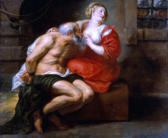  Peter Paul Rubens Cimon and Pero - Canvas Art Print