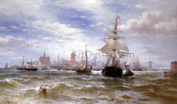  Edward Moran City and Harbor of New York - Canvas Art Print