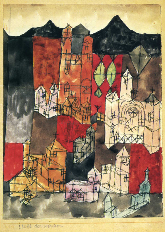  Paul Klee City of Churches - Canvas Art Print