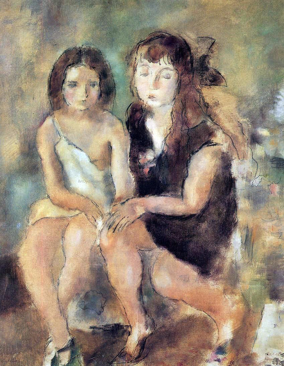  Jules Pascin Clara and Genevieve - Canvas Art Print