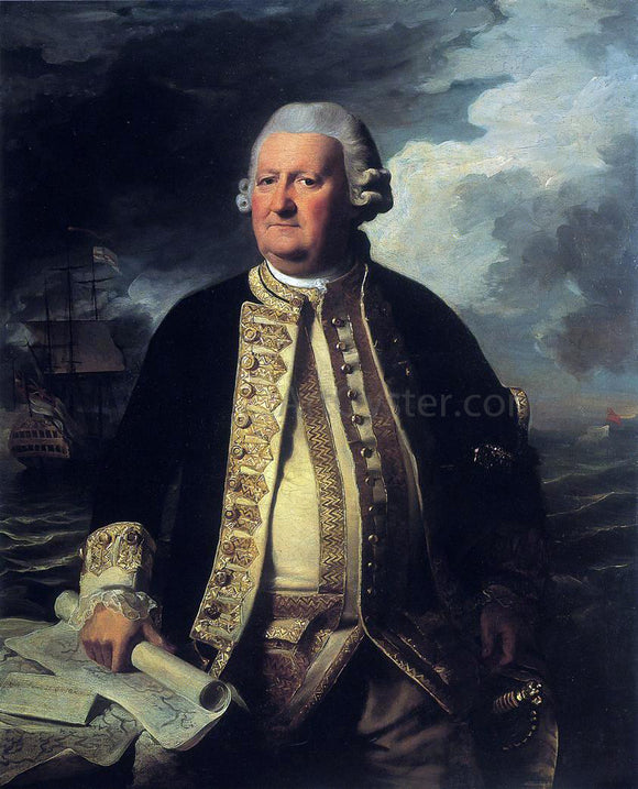  John Singleton Copley Clark Gayton, Admiral of the White - Canvas Art Print