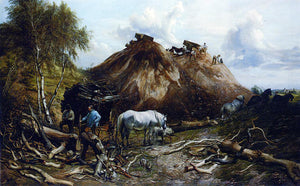  Thomas Sidney Cooper Clearing the Wood for the Iron Way - Canvas Art Print