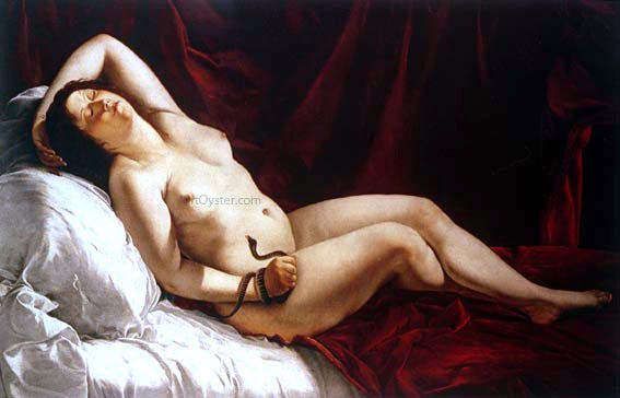  Orazio Gentileschi Cleopatra - Canvas Art Print
