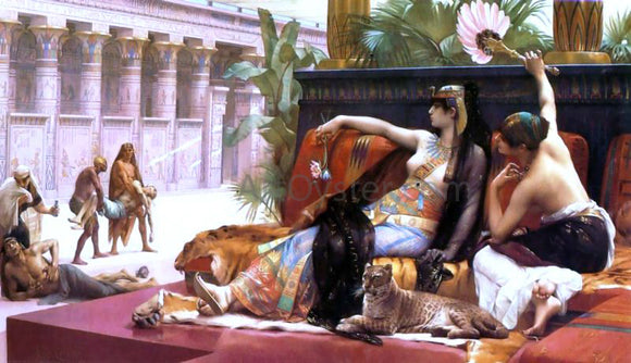  Alexandre Cabanel Cleopatra Testing Poisons on Condemned Prisoners - Canvas Art Print