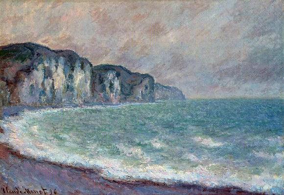  Claude Oscar Monet Cliff at Pourville - Canvas Art Print
