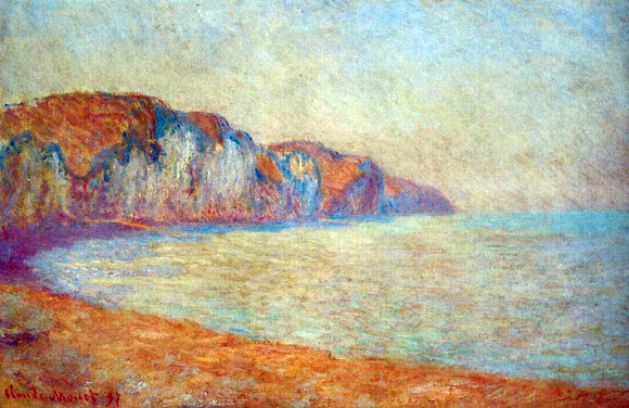  Claude Oscar Monet Cliff at Pourville in the Morning - Canvas Art Print