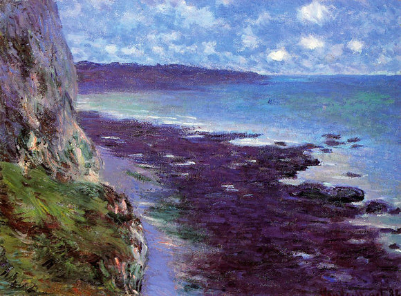  Claude Oscar Monet A Cliff near Dieppe - Canvas Art Print
