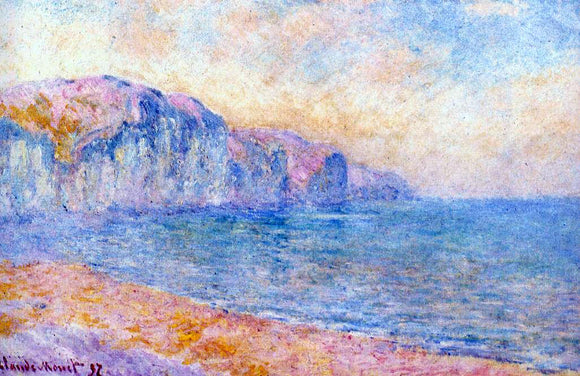  Claude Oscar Monet Cliffs at Pourville, Morning - Canvas Art Print