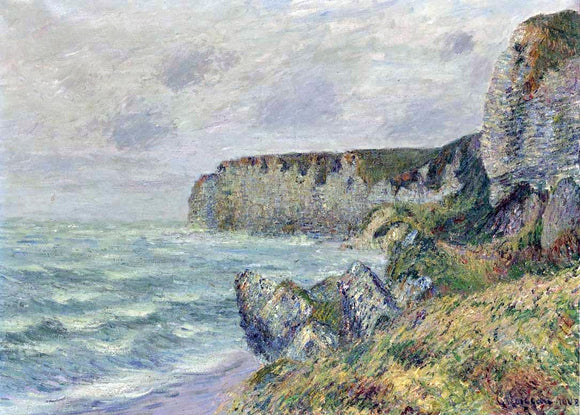  Gustave Loiseau Cliffs at Saint Jouin - Canvas Art Print