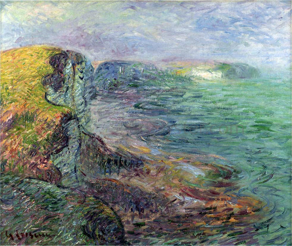  Gustave Loiseau Cliffs at Yport - Canvas Art Print