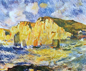  Pierre Auguste Renoir Cliffs - Canvas Art Print