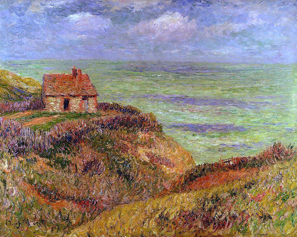  Henri Moret Cliffs of Moelian, Finistere - Canvas Art Print