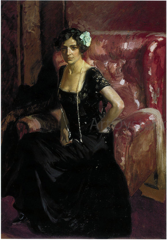 Joaquin Sorolla Y Bastida Clotilde in Evening Dress - Canvas Art Print