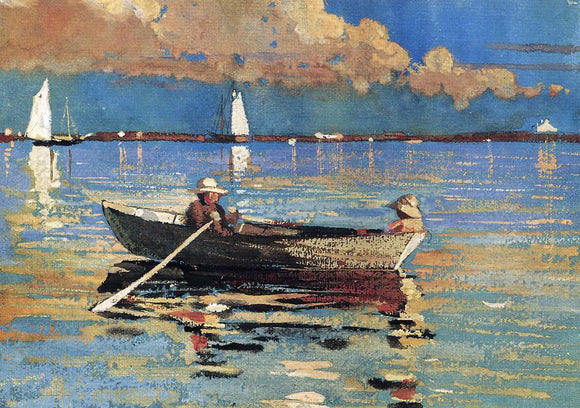  Winslow Homer A Gloucester Harbor - Canvas Art Print