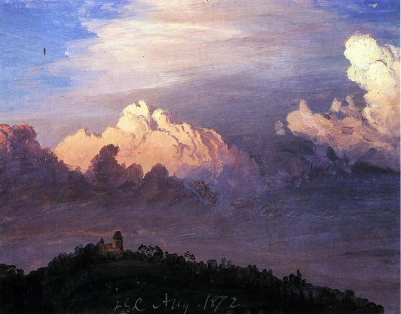  Frederic Edwin Church Clouds over Olana - Canvas Art Print
