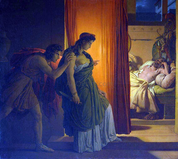  Pierre-Narcisse Guerin Clytemnestra and Agamemnon - Canvas Art Print