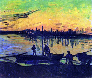  Vincent Van Gogh Coal Barges - Canvas Art Print