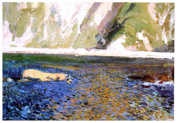 Joaquin Sorolla Y Bastida Coast at San Sebastian - Canvas Art Print
