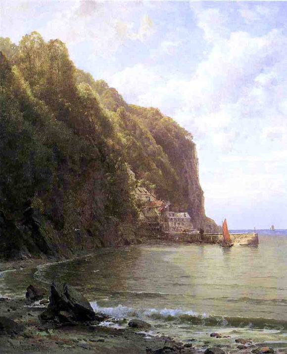  William Trost Richards Coast of Cornwall - Canvas Art Print