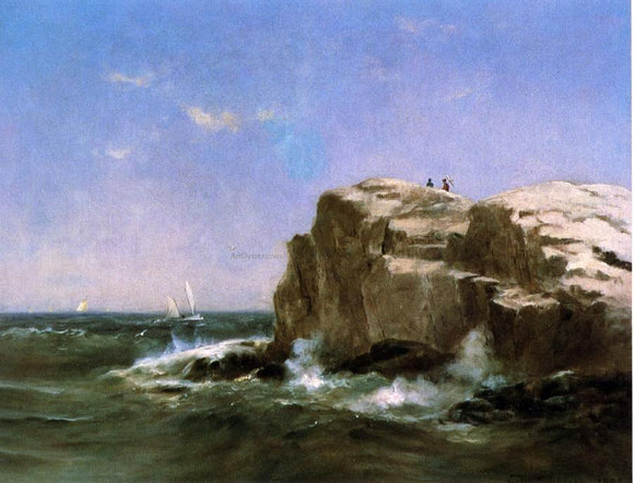  Warren W Sheppard Coastal Rocks - Canvas Art Print