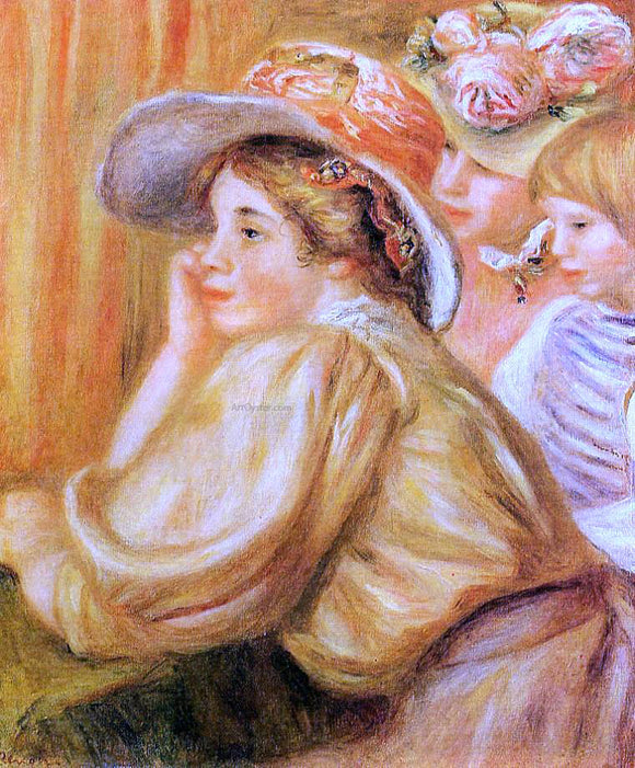  Pierre Auguste Renoir Coco and Two Servants - Canvas Art Print