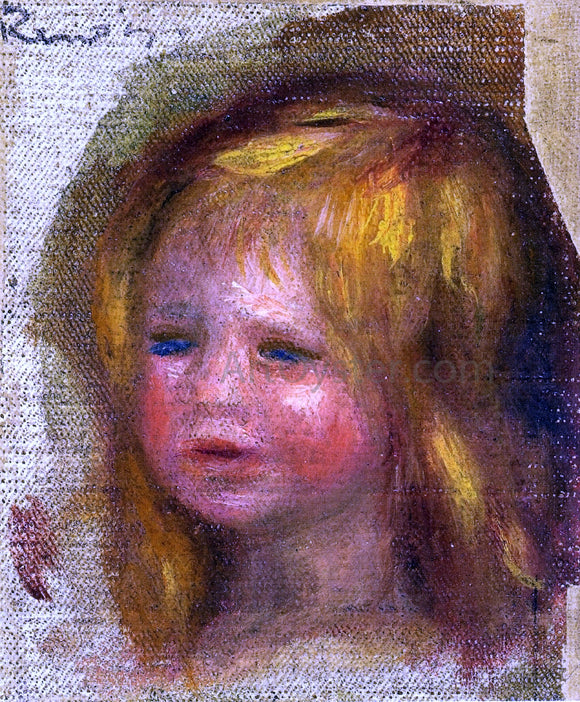  Pierre Auguste Renoir Coco's Head - Canvas Art Print