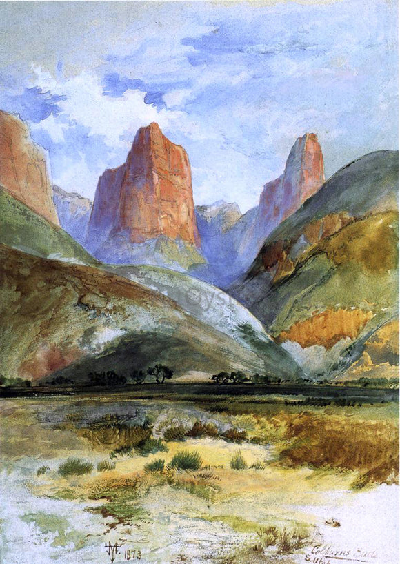  Thomas Moran Colburn's Butte, South Utah - Canvas Art Print