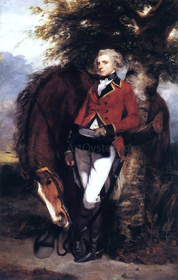  Sir Joshua Reynolds Colonel George K. H. Coussmaker, Grenadier Guards - Canvas Art Print