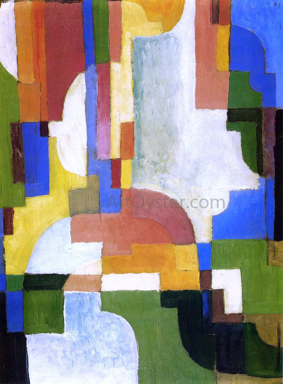  August Macke Colored Forms I - Canvas Art Print