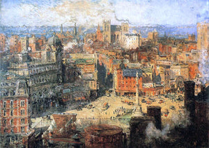  Colin Campbell Cooper Columbus Circle - Canvas Art Print