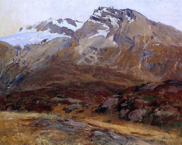  John Singer Sargent Coming Down from Mont Blanc (also known as Hubshorn Mountain, Simplon Pass) - Canvas Art Print