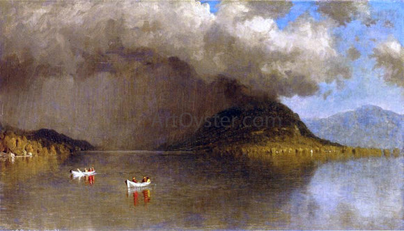  Sanford Robinson Gifford Coming Rain on Lake George: A Sketch - Canvas Art Print