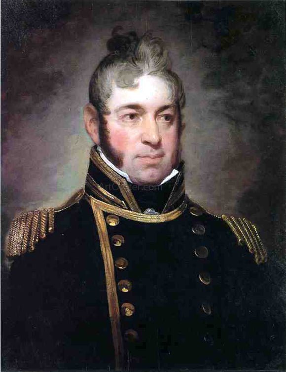  Gilbert Stuart Commodore William Bainbridge, Commander of The Constitution (1774-1833) - Canvas Art Print