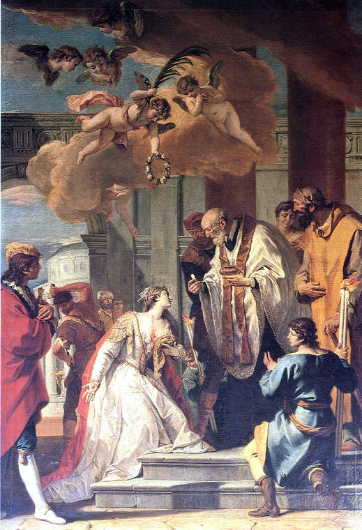  Sebastiano Ricci Communion and Martyrdom of St Lucy - Canvas Art Print