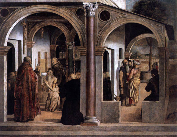  Lazzaro Bastiani Communion of St Jerome - Canvas Art Print