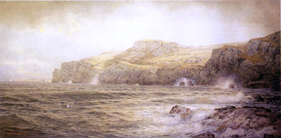  William Trost Richards Conanicut Island from Gray Cliff, Newport - Canvas Art Print