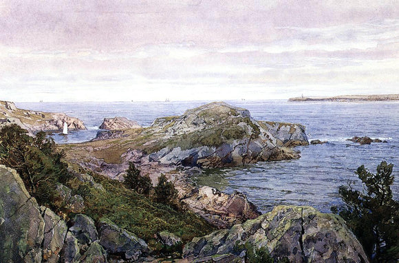  William Trost Richards Conanicut, Rhode Island - Canvas Art Print