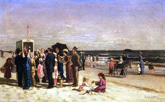  Samuel S Carr Coney Island Hurdy Gurdy - Canvas Art Print