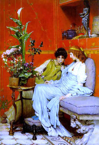  Sir Lawrence Alma-Tadema Confidences - Canvas Art Print
