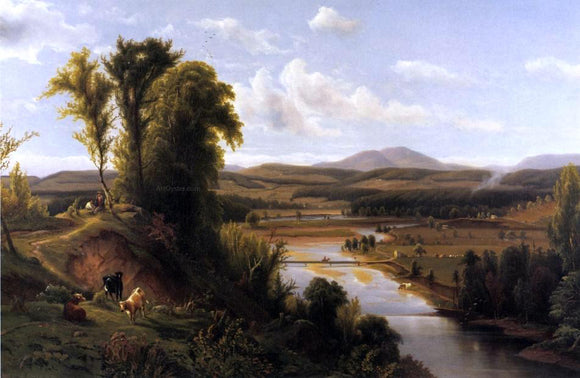  Max Eglau Connecticut River Valley, Vermont - Canvas Art Print