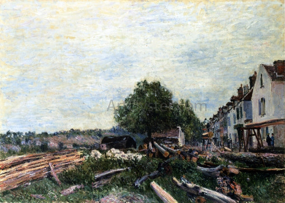  Alfred Sisley Construction Site at Saint-Mammes - Canvas Art Print