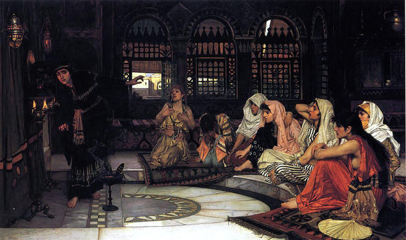  John William Waterhouse Consulting the Oracle - Canvas Art Print