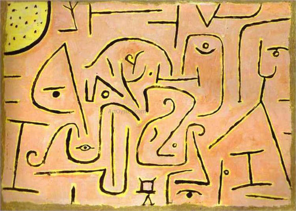  Paul Klee Contemplation - Canvas Art Print